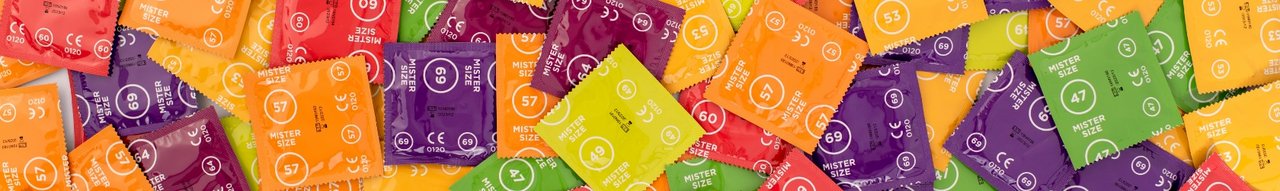 Цветни презервативи Mix Mister Size