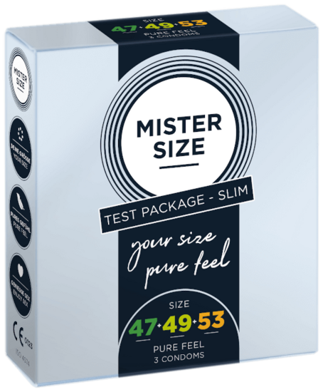 Пробен комплект MISTER SIZE Slim 47-49-53 (3 презерватива)