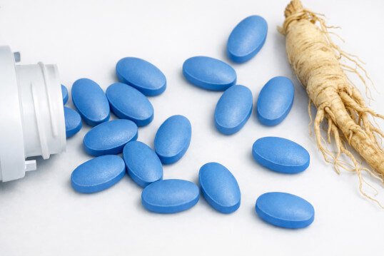Potenzmittel: Blaue Pille und Ginsengwurzel